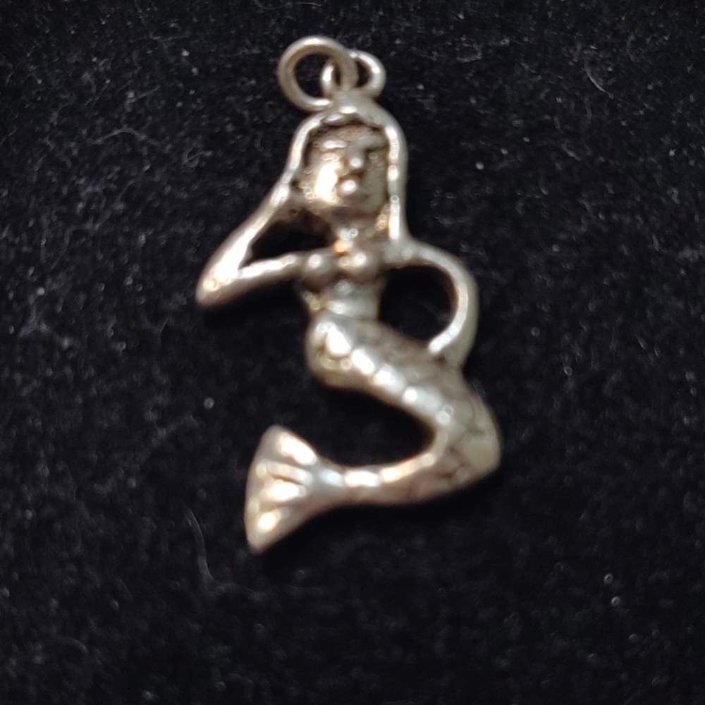 Sterling Silver Mermaid Pendant
